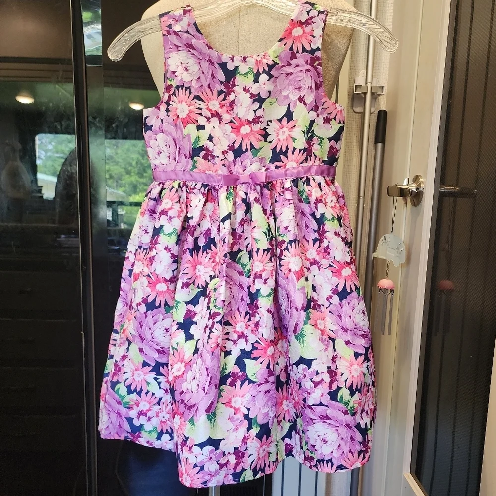 Gymboree Floral Kids Dress in Pink and Purple